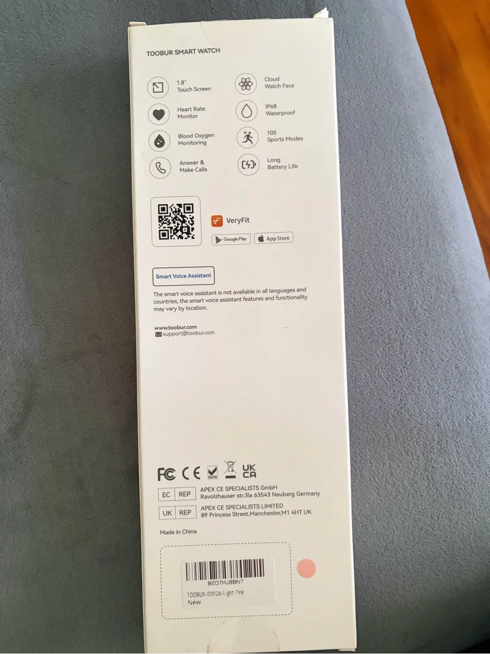 N/A pink smartwatch